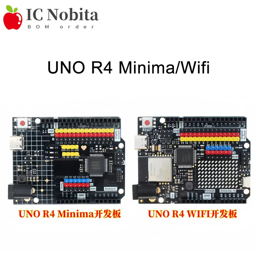 UNO R4 Minima WiFi Development Board, Microcontroller Board Compatible with Arduino UNO R4