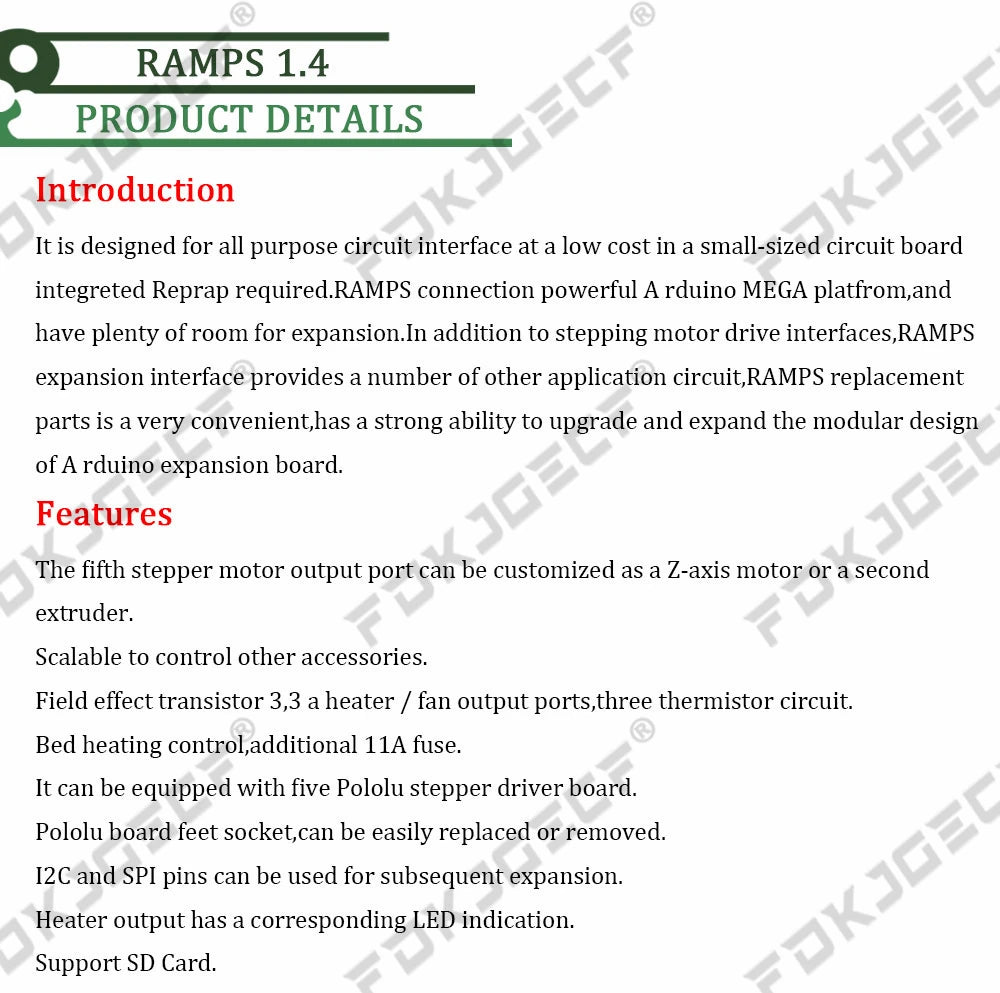 3D Printer 1pcs Mega 2560 R3 + 1pcs RAMPS 1.4 control panel+ 5pcs A4988 or DRV8825 Stepper Motor Drive for 3D printer kit
