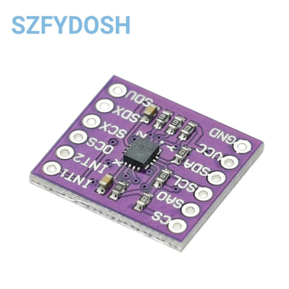 MCU-633 LSM6DSO 6DOF LSM6DSM Gyroscope Attitude Sensor Module 3D Accelerometer 3.3V SPI IIC I2C MIPI I3C SM Serial Interface