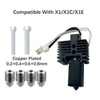 V2 Hotend Assembly For Bambu Lab P1S X1 X1C P1P With Heater Cartridge Thermistor 0.4 Nozzle Bambulab Hot end Extruder Accessorie