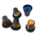 25PCS WH148 Potentiometer Knob Cap 15X17mm 6mm Shaft Hole AG2 for Encoder, Electric Guitar Speaker Mixing Board