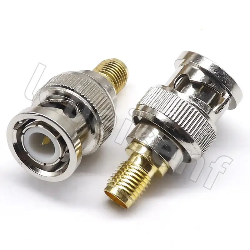 SMA Male Plug to BNC Female M/F Radio Antenna Connector RF Converter M/F Radio Antenna Adapters Kit Coaxial SMA to BNC Adapter