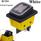 KCD4 on off 30A/250V Heavy Duty 4 pin DPST IP67 Sealed Waterproof T85 Auto Boat Marine Toggle Rocker Switch with LED 12V 220V 30