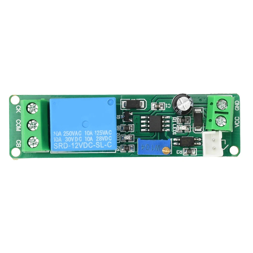 DC 5-12V relay switch module Timing Relay Switch Adjustable external button triggers connection delay Timer 1~10sec Delay Off