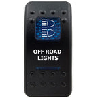 12V Marine Grade Rocker Switch SPST/ON OFF, DPDT/(ON) OFF (ON) Blue Led Light Bar for Carling ARB NARVA Replace Waterproof IP66