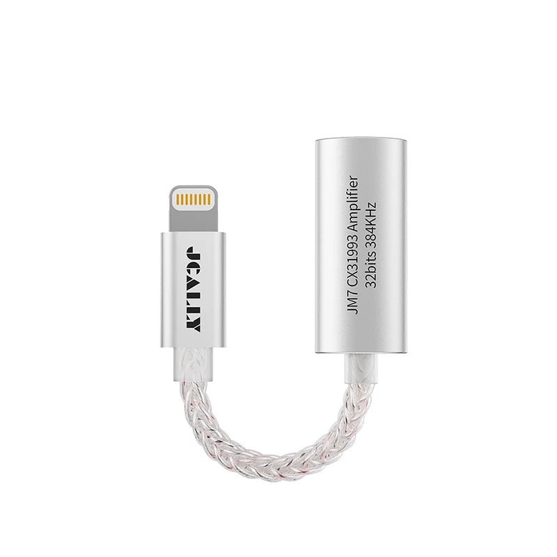 JCALLY JM7 Max TypeC/Light-ning To 3.5mm Digital Audio Cable DAC CX31993 For Android/Apple Adapter Decode Amp 32bit/384KHz