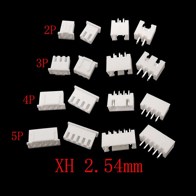 1Box JST 1.25 PH 2.0mm /SYP/SM/XH 2.54mm / VH 3.96mm Pitch Male Female Terminals Kit Plug Plastic Housing Header Crimp Connector