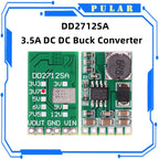 PLR 4.5V-27V to 3V 3.3V 3.7V 5V 6V 7.5 9V 12V DD2712sa 3.5A DC-DC Converter Module Buck Step-Down Voltage Regulator Board
