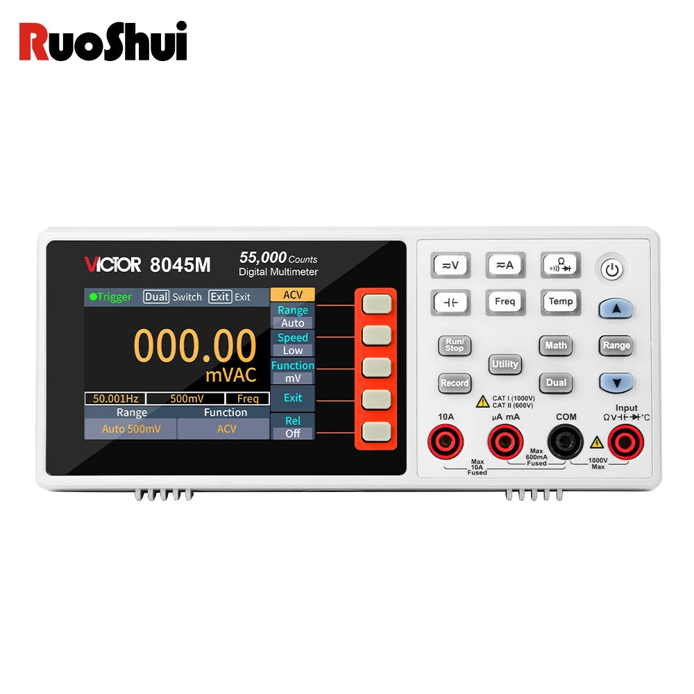 Victor 8045M Desktop Multimeter 55000 True RMS Portable Digital Benchtop Measurement Instrument Meter Voltage/Current Tester