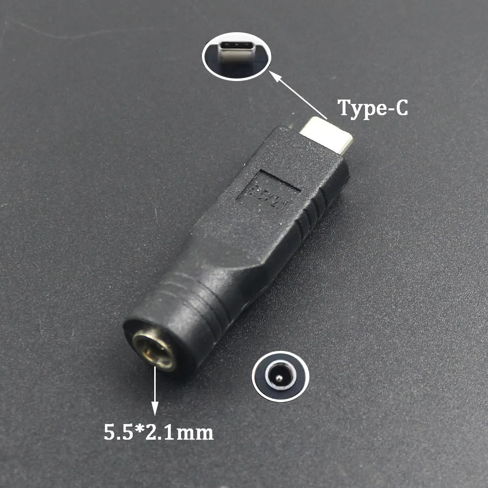 PD USB Adapter C Type C Male To 4.0*1.7 5.5*2.1 5.5*2.5 7.4*5.0 7.9*5.5mm Female Plug Converter DC Power Jack Connector