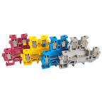 10Pcs MBKKB2.5 Double-layer Wiring Terminal Block,Universal Feed-Through Plug MBKKB-2.5 Double Level Din Rail Terminal Block