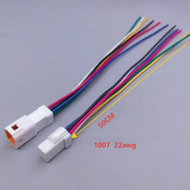 2P  0.6 MM  50CM  Waterproof Wire Connector Plug Male And Female Socket With Cable JST JWPF Electrical Connectors
