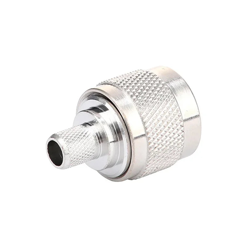 N Male Plug L16 N Crimp Solder for RG59 LMR240 CNT240 RF Connector Nickel Plated Brass 50ohm Coax Wire Coaxial Cable