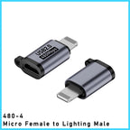 TYPE-C adapter Micro USB Mini USB Adapter lighting Female To Micro Usb Male Converter for Phone Tablet Camera Charging Adaptor