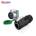 CNLINKO M24 Fiber Optic Connector LC High Performance Single Mode Conenctor Quick Assembly Waterproof IP68 for Networking FTTH