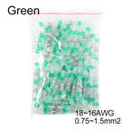 50/100/500pcs Solder Seal Wire Connectors Heat Shrink Butt Terminals, Waterproof Insulated Electrical Wire Splice Connector