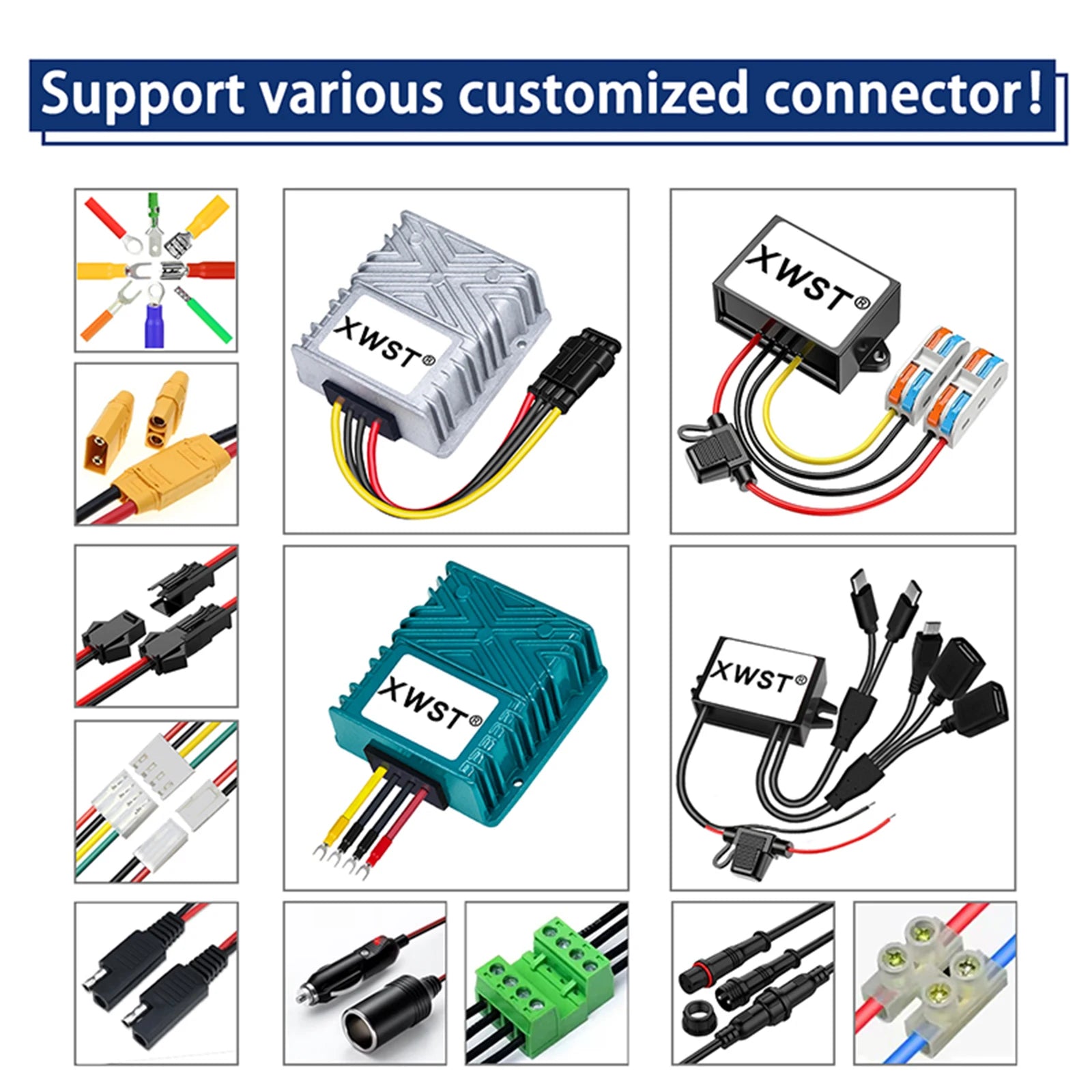 9-36V to 12V DC Voltage Converter Boost Buck Regulator 1-30A Power Inverter Adapter CE Certified for LED Lights