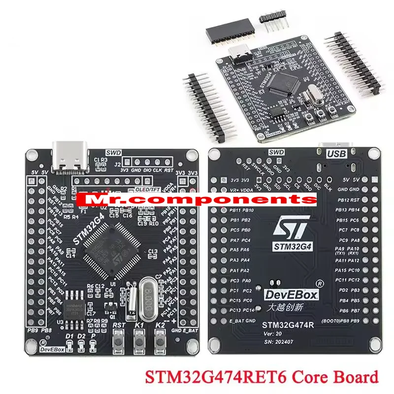 STM32G474RCT6 STM32G474RET6 Core Board STM32G474 STM32 System Learning Module 170MHz ARM Cortex-M4 32 Bit Chip MCU STM32G030C8T6