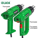 LAOA 2000W Digital Heat Gun Constant Temperatures Variable Industrial Electric Hot Air Guns for Pipe and Car Film Shrink Wrap