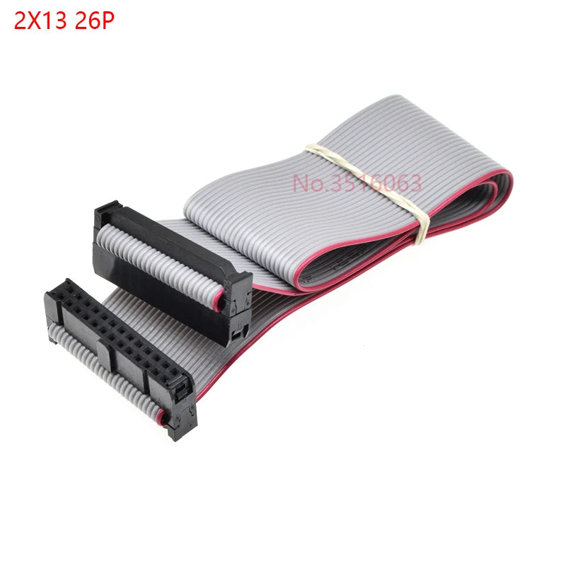 2pcs 2.54mm Pitch Fc-6/8/10/14/16/20/40/50 Pin 30cm Jtag Isp Download Cable Gray Flat Ribbon Data Cable For Dc3 Idc Box Header