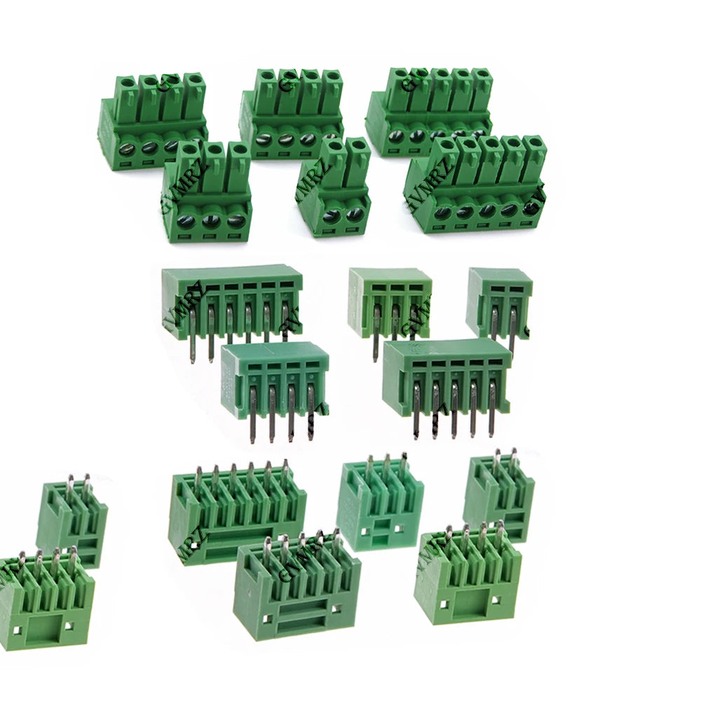 5PCS 7P 8P 10P KF15EDG 2.54mm PCB Screw Terminal Block 2~12 Pin 15EDG 2.54 Male Plug Female Socket Pin Header Wire Connector