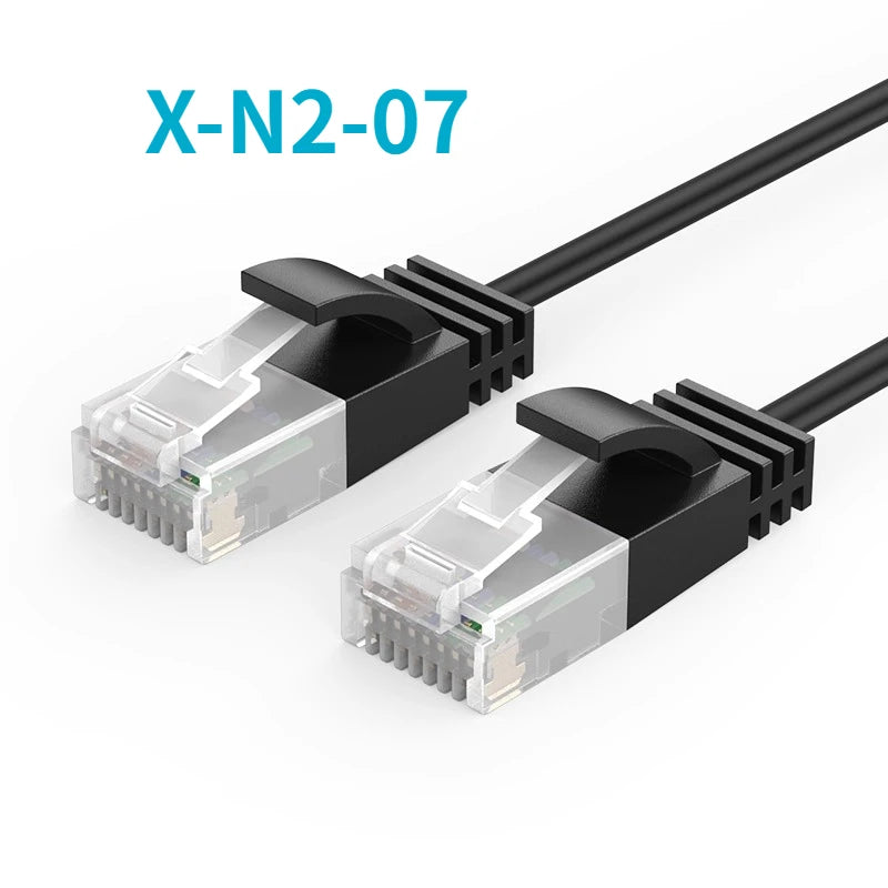 Swivel Bend Cat6a/Cat6/Cat6 Network Cable 10G X 104M Finished Jumper Fine 360° Right Angle RJ45 Connector High-Speed Data Transf