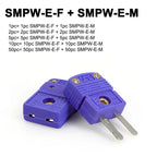 K Type Thermocouple Connector T J E N RS Type Mini Male Female Plug Socket Panel Mount Temperature Sensor Adapter 1-50Pcs