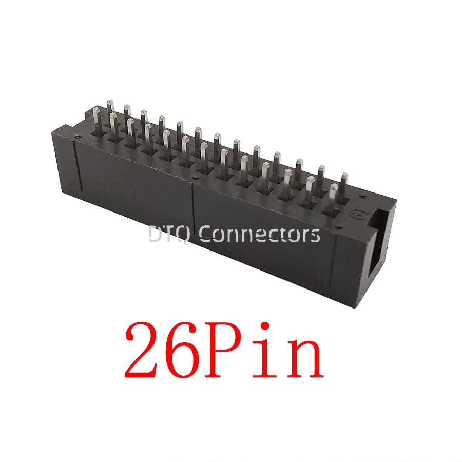 10-50Pcs DC3 IDC JTAG Socket 6-50Pin Male Header Connector 2.54mm Pitch Straight Needle DC3 ISP Double-spaced 2*6-50P DC3 Header