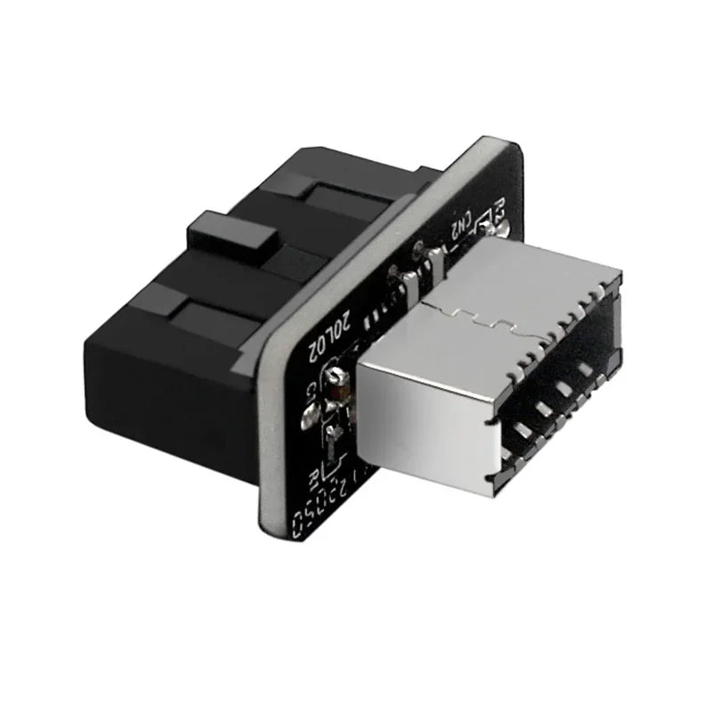 NEW Internal Vertical Header Splitter USB Front Panel Adapter for Type C USB3.0 19/20Pin Male to Type-E Female Connector Adapter