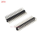 10PCS Double row MALE 2.54MM PITCH Right Angle PIN Header connector 2*2/3/4/5/6/7/8/9/10/16/20/40 PIN/P 2x/3/4/5/6/8/10/16/20/40