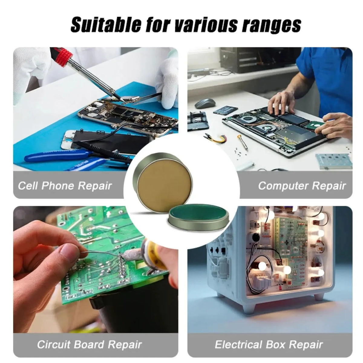 20/30/100g Soldering Flux Lead-Free Solder Paste Flux Tin Solder Paste Welding Flux For Electronics PCB LED Soldering Repair