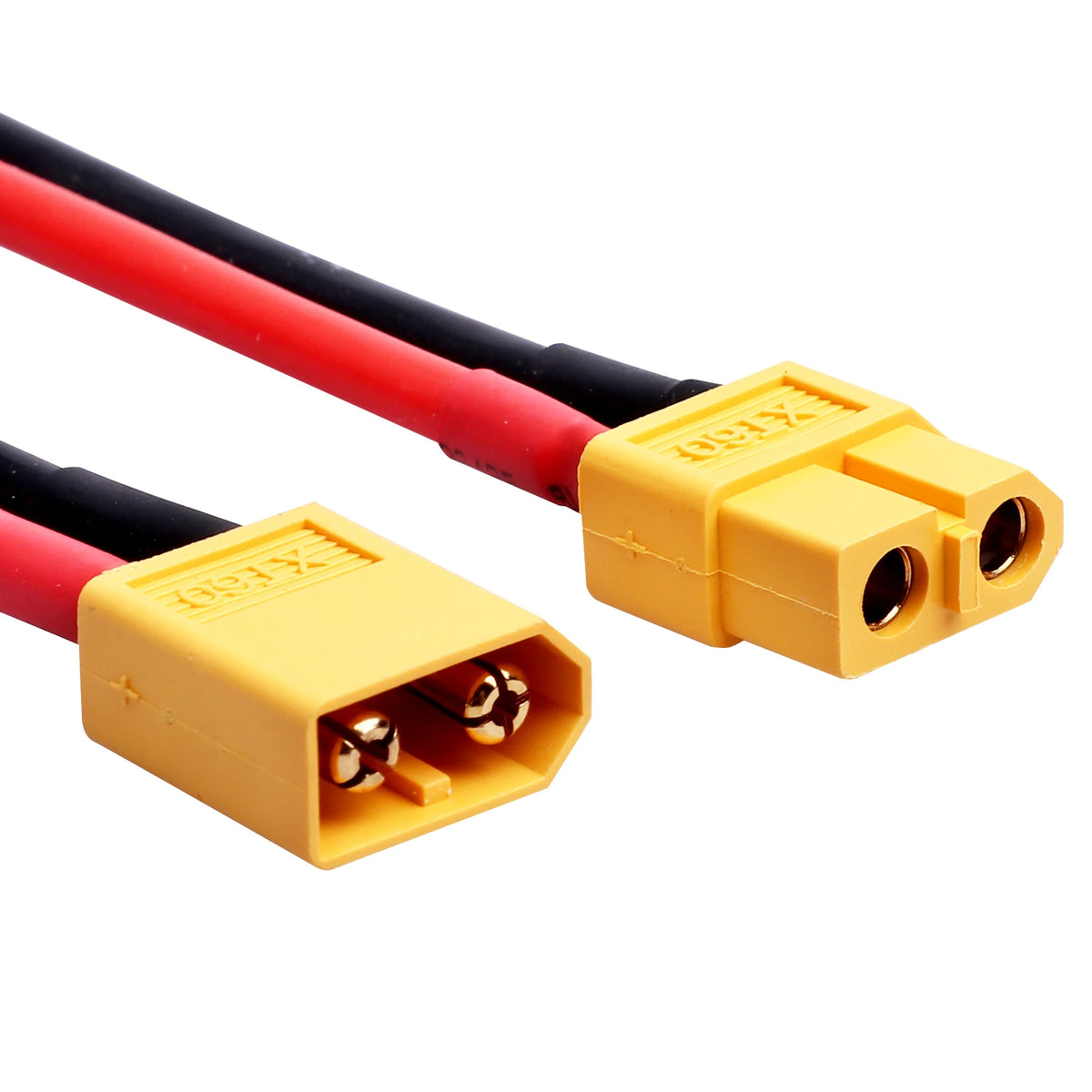Hobbypark RC Lipo Battery Cable Xt60 Male Female Connectors 14awg Silicone W/Battery Straps For Rc Cars Quadcopters (4pcs)