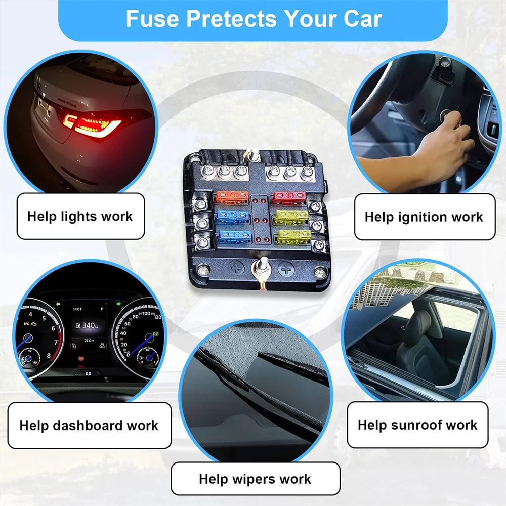 160Pcs Mini Auto Blade Fuses Assortment Kit For Car/RV/Truck/Motorcycle(2A 3A 5A 7.5A 10A 15A 20A 25A 30A 35A 40A) + Fuse Puller