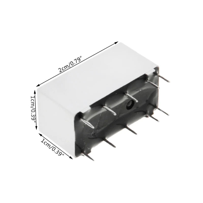 5V Coil Bistable Latching Relay DPDT 2A 30VDC 1A 125VAC HFD2/005-S-L2-D Realy