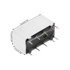 5V Coil Bistable Latching Relay DPDT 2A 30VDC 1A 125VAC HFD2/005-S-L2-D Realy