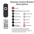 DC 7-24V MP3 Audio Decoder Module Bluetooth 5.0 Lossless Amplifier Decoder Board Music Playback Volume Controller 87.5-107.5MHz