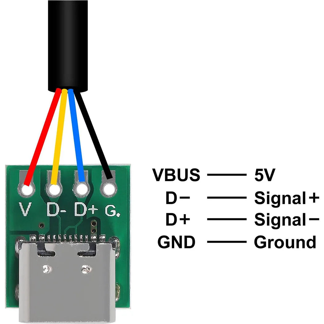 USB 3.1 Type C Connector Board DIY Serial Basic Breakout Female Connector USB Type C Breakout Board with PCB Converter Board