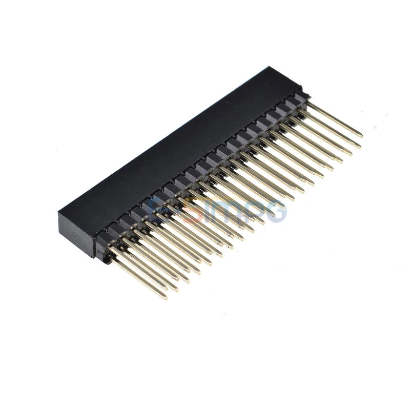 5pcs 2.54mm 2x20P 40P PC104 11mm Plastic 12mm Long Pin 3mm Short Pin Stackable Shield PCB Connector Female Header