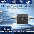 High Precision Differential Pressure Hydrostatic Leveling Sensor / Settlement Monitoring System / RS485 Output for Bridge & Buil