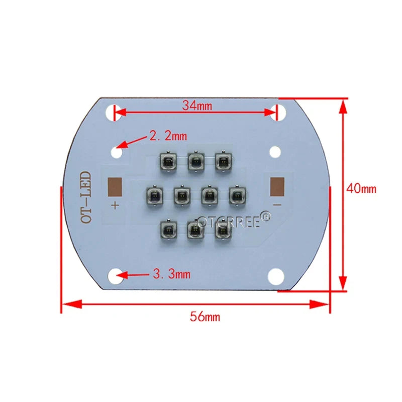 High Power LED 3535 Chip 730nm 850nm 940nm IR LED Infrared 10W 20W 30W 50W 850 nm 940 nm Emitter Light Lamp LED Diode