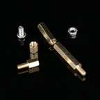 120Pcs M3 Brass Hex Standoff Kit, Male/Female PCB Spacers with Screws & Nuts, Motherboard Support Pillars for Electronics DIY