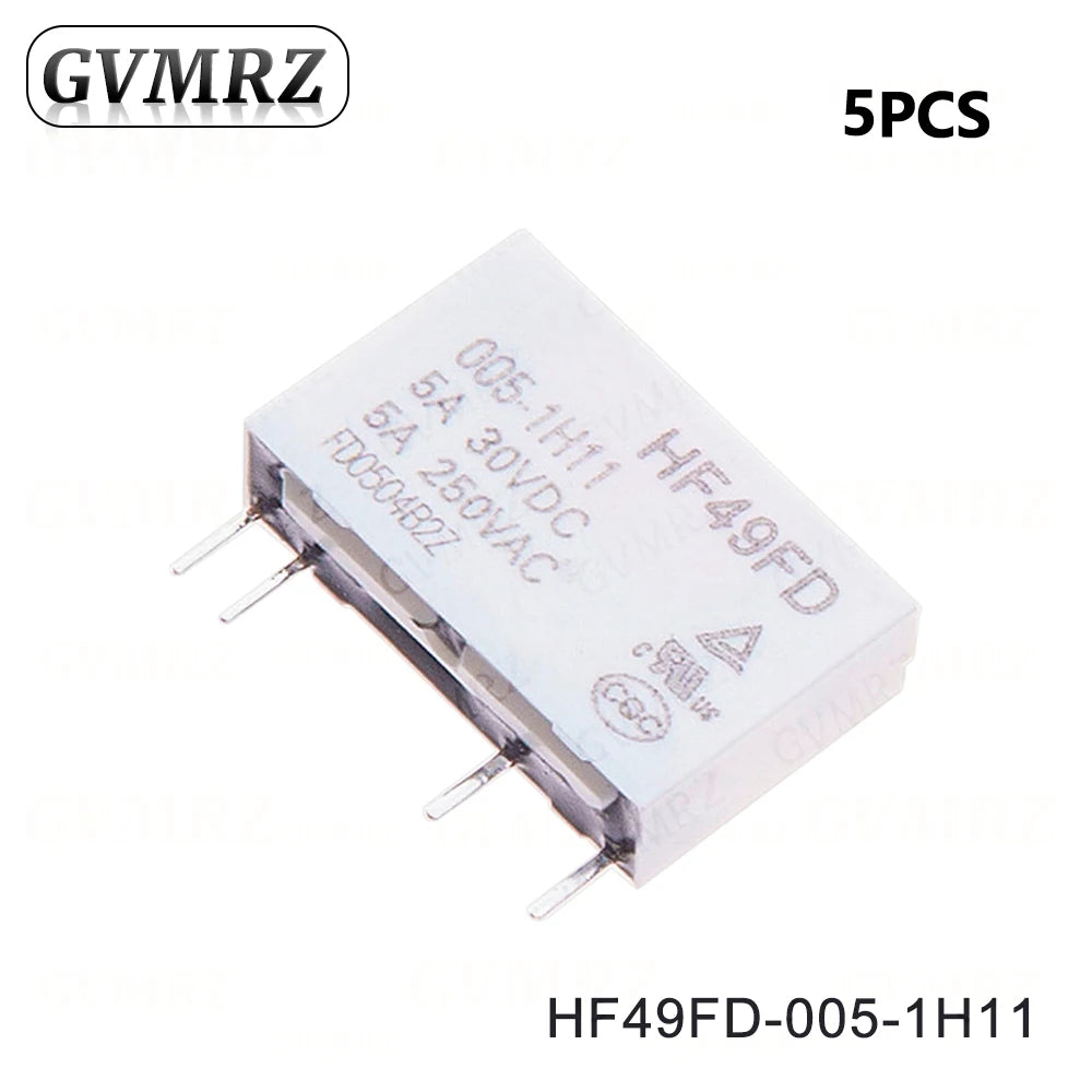 4P HF49FD Relay HF49FD-005 012 024 1H11 4Pin 5A Relays DC 5V 12V 24V HF49FD-005-1H11 HF49FD-012-1H11 HF49FD-024-1H11
