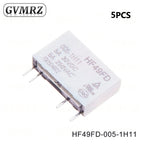 4P HF49FD Relay HF49FD-005 012 024 1H11 4Pin 5A Relays DC 5V 12V 24V HF49FD-005-1H11 HF49FD-012-1H11 HF49FD-024-1H11