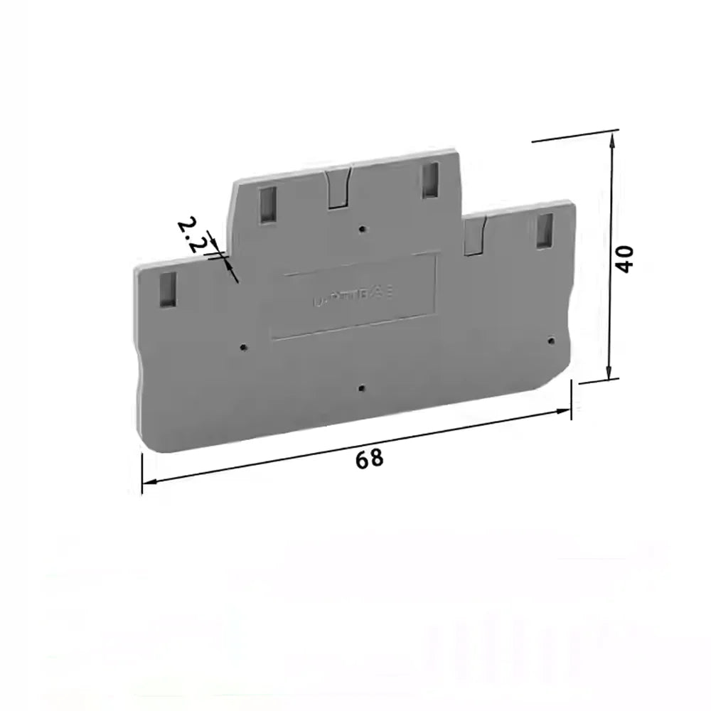 10Pcs PTTB2.5 PTTB-2.5 Push-in Double Level Din Rail Terminal Block 2 Layer 2.5mm² Plug Electrical Wire Connector