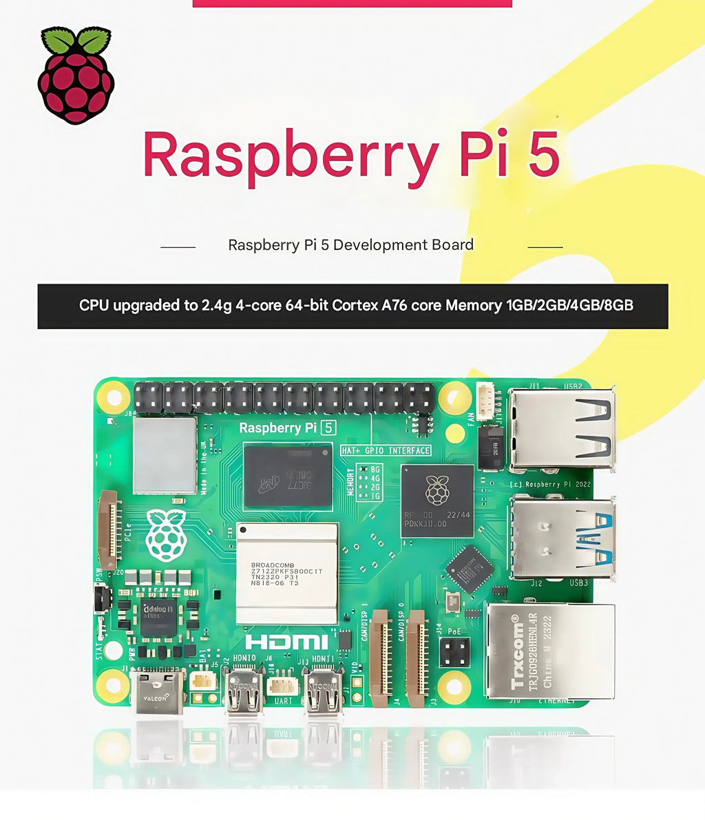 Raspberry Pi 5  2GB/4GB/8GB/16GB  Raspberry Pi5 Raspberry Pi4B