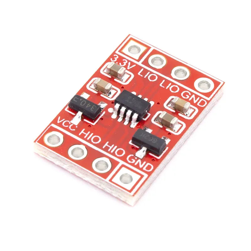 Bi-Directional Logic Level Shifter Module 5V 3.3V 2 Channel, for I2C UART TTL Serial, Reverse Polarity Protection