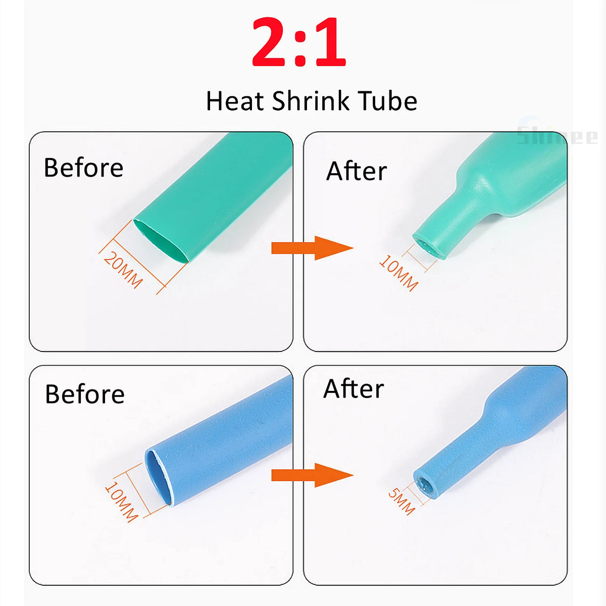 1/5/10M Black Thermoresistant Heat Shrink Tube Wire Cable sleeve Heat Shrink Tubing Insulated Sleeving wire Connector Protector