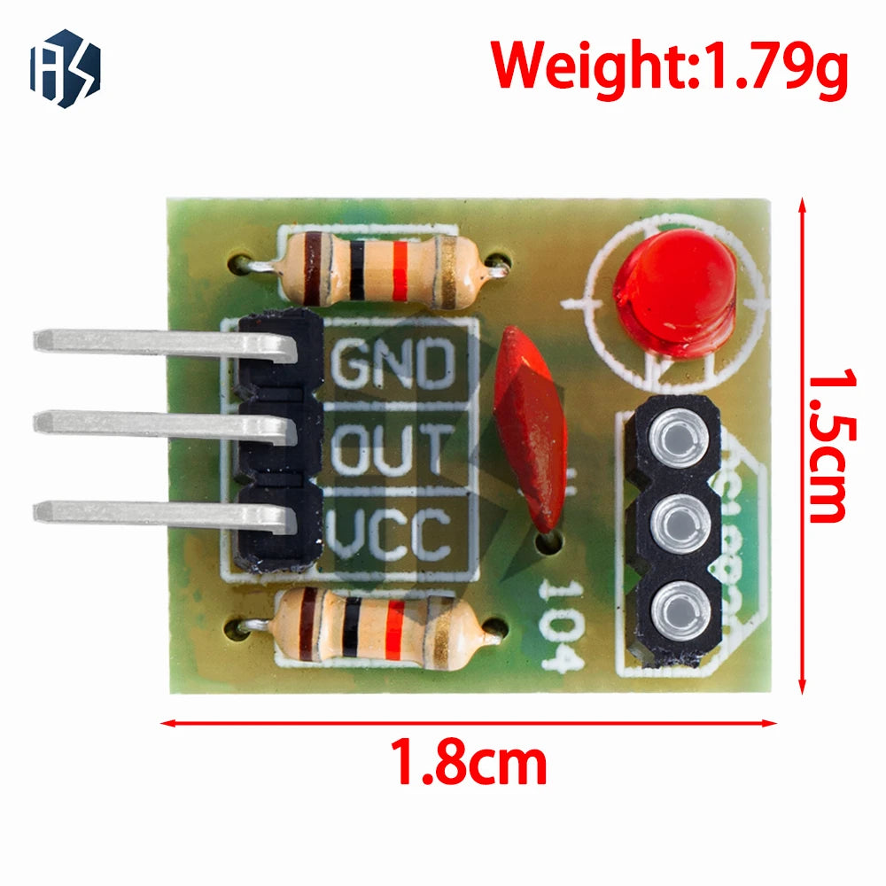 KY-008 650nm Laser Transmitter Module with Laser Sensor Module Non-Modulator Tube Laser Receiver Module Kit