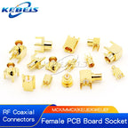 5PCS MCX-KE MCX-JE MCX-KWE MMCX-KE MMCX-JE MMCX-KWE MCX MMCX Male Female Socket PCB Board Socket Right Angle 90 Degree Connector