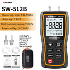SNDWAY SW-512 Digital Pressure Gauge Differential Gas Pressure Gauge Measuring Instruments, Barometric Gauges/SW-512B/SW-512C